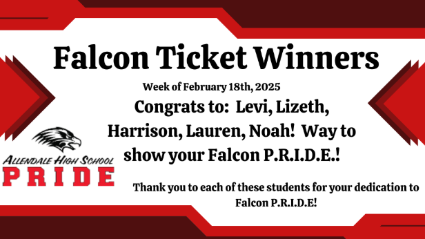 Falcon Ticket Winners named here