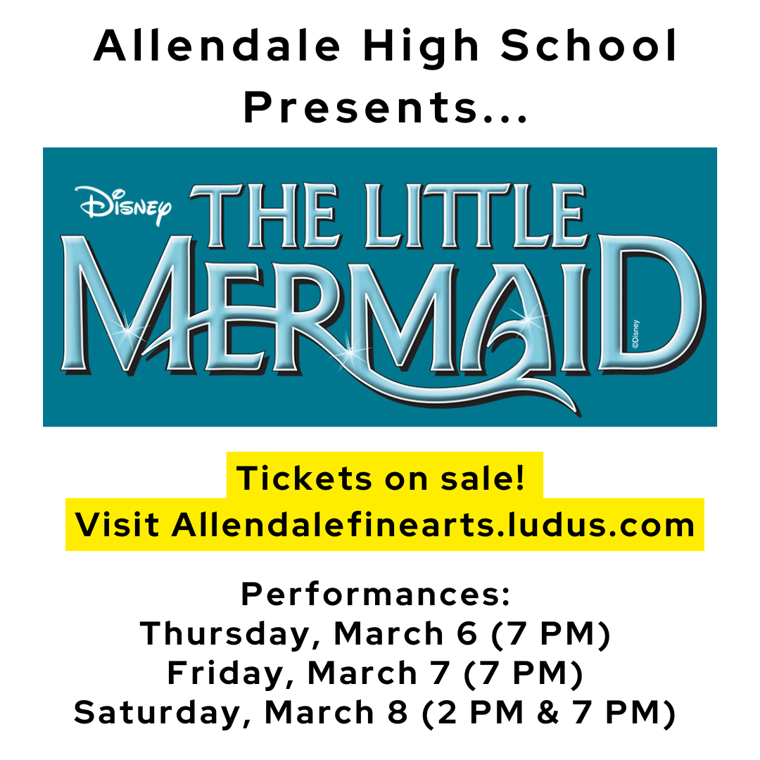 The Little Mermaid flier for ticket information